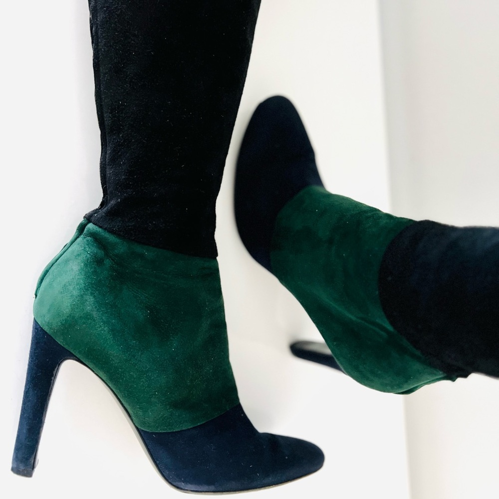 Sergio Rossi suede thigh high boots